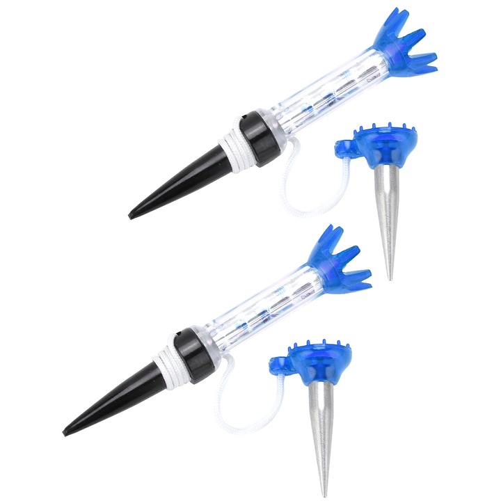 Set 2 tee-uri magnetice pentru golf, Enforose, plastic si metal, 8cm si 3.5cm, usor de transportat