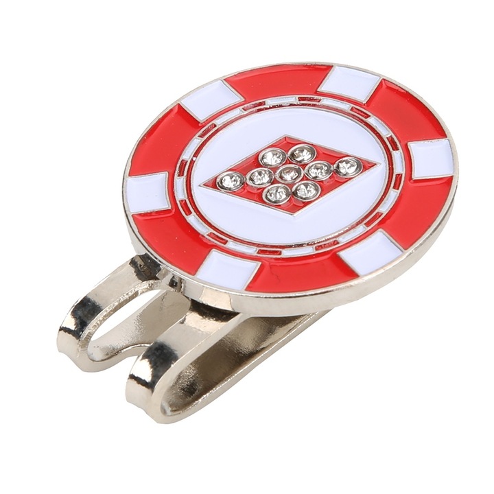 Clema pentru palarie golf, Enforose, metal, design magnetic, 5x4x2cm, 1 bucata