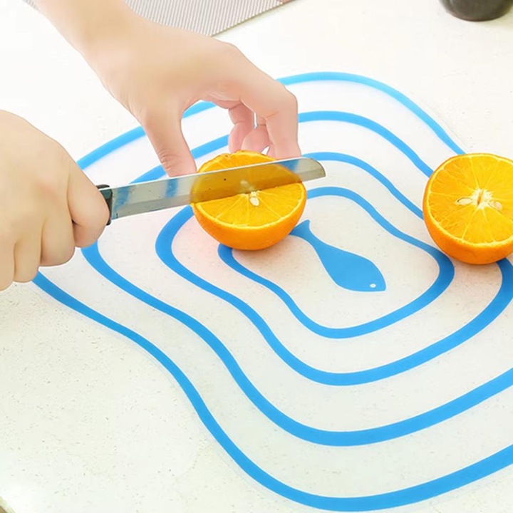 Set 10 Tocatoare din plastic flexibile pentru bucatarie, 20*15 cm, Albastru