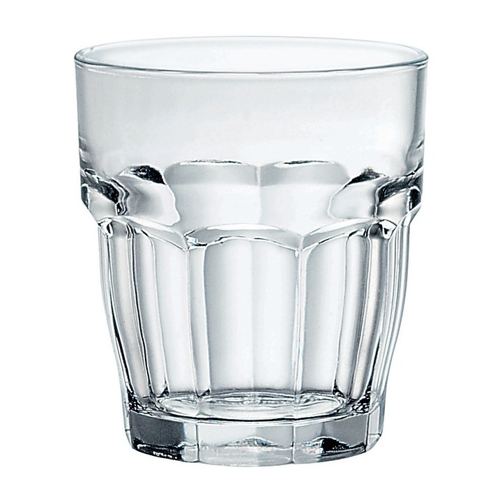 Set 4 pahare sticla temperata, 270ml, Rock Bar