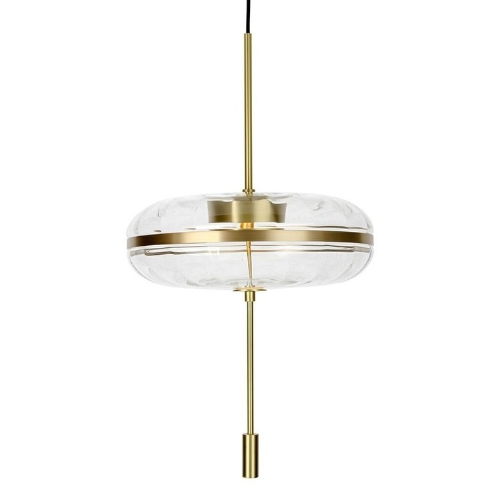 Полилей, месинг, LED, 180x35x35 см, златист