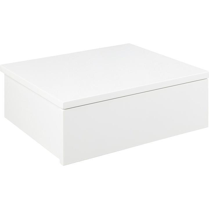 Noptiera suspendata Avignon, alb, dimensiuni 41,8x36,5x8,5cm, minimalist