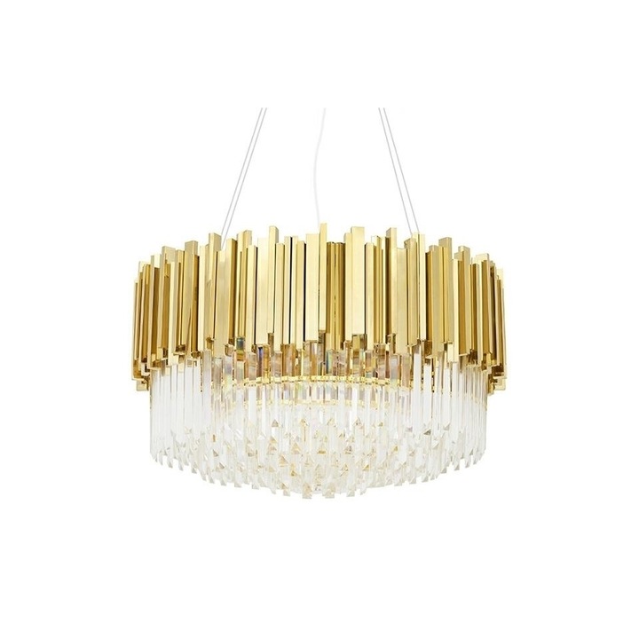 Полилей Imperial Gold 60, 12 x E14, 40cm x 60cm x 60cm, злато, кристал