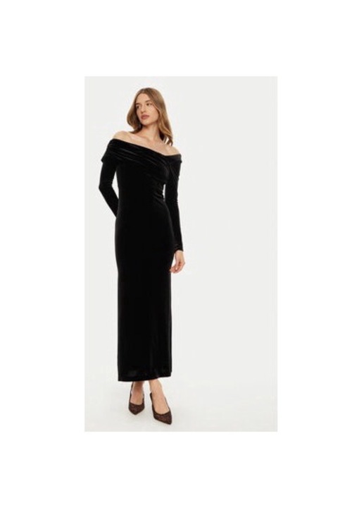 Női ruha, Vetkőzésmentes, 304554018, Poliészter, Fekete, Fekete