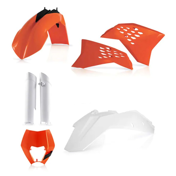 Kit plastice ACERBIS KTM EXC/EXC-F 08-11 Orange/White