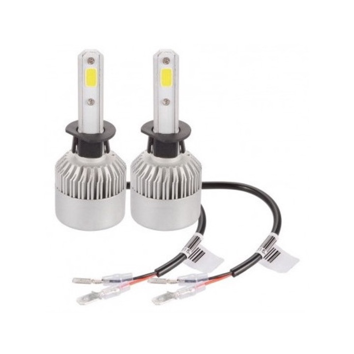 2 db H1 COB Canbus LED készlet, teljesítmény 72W, fényerő 8000 Lm, 12V-24V 4300k, Xenon Bright®