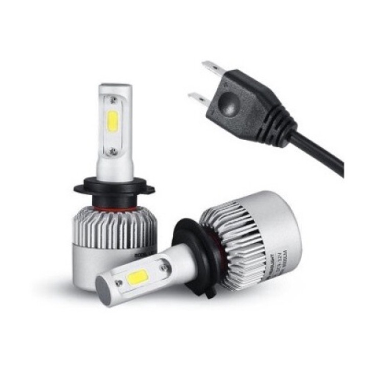 Комплект от 2 H7 Canbus светодиода, 4300K, мощност 72W, яркост 8000 Lm, 12V - 24V, Xenon Bright®