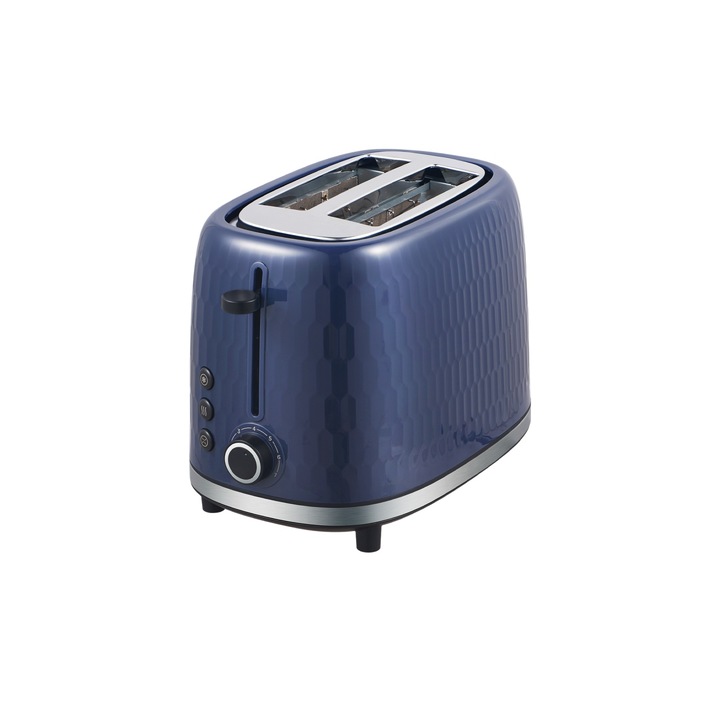 Vivax TS-950B Vintage Тостер, 950 W, 2 филийки, Регулируем термостат, Син