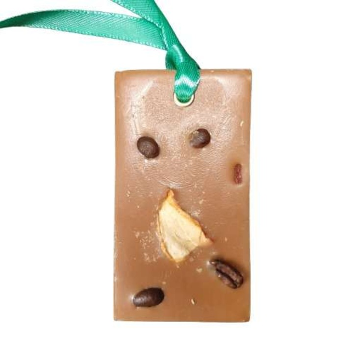 Parfumant - Odorizant dulap haine, Aromelaborcanel, Mocca Spice – Cafea, Scortisoara, Vanilie, Dreptunghi, handmade, ceara parfumata naturala de soia, 30g
