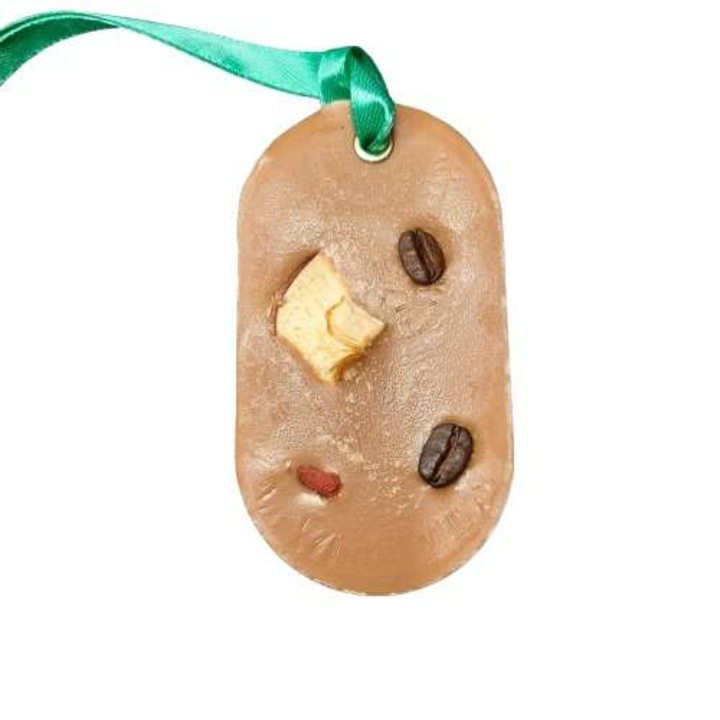 Parfumant - Odorizant dulap haine, Aromelaborcanel, Mocca Spice – Cafea, Scortisoara, Vanilie, Oval, handmade, ceara parfumata naturala de soia, 30g