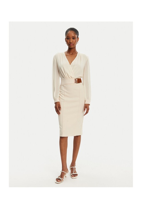 Rochie dama, Rinascimento, CFC0122954003, Sintetic, XS, Bej, Bej, XL