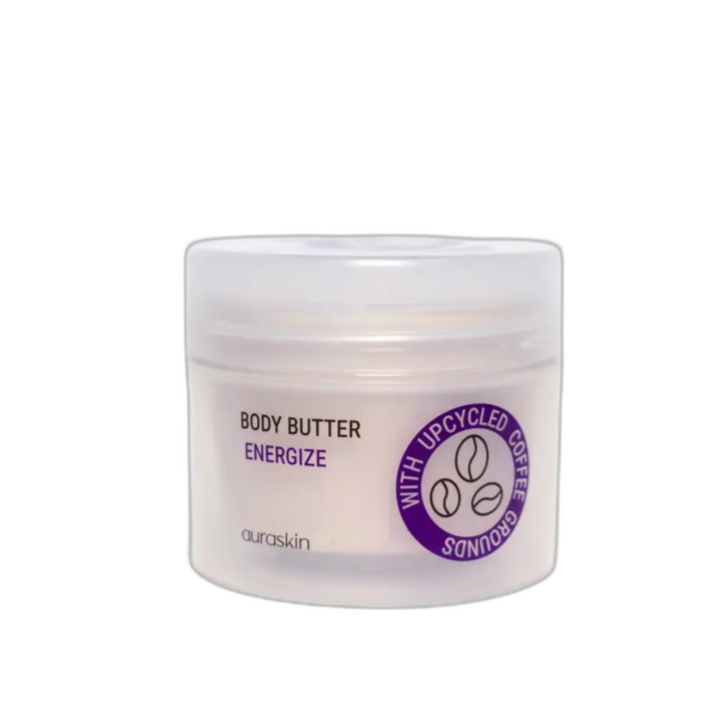 AuraSkin Unt de corp – Energize, cu boabe de cafea transformate, pentru toate tipurile de piele, 200 ml
