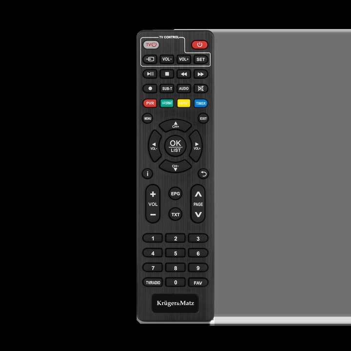 Távirányító a KM0550D DVB-T2 tunerhez
