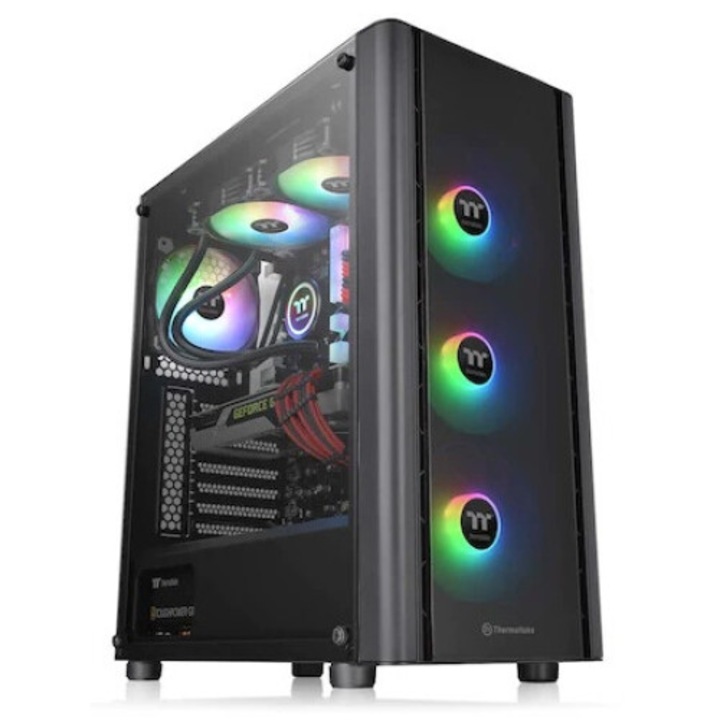 Sistem Desktop PC Gaming Intel Raptor Lake Refresh i9-14900Kf pana la 6.0GHz, 64GB DDR5, SSD 1TB M.2, nVidia RTX 5070 Ti 16GB GDDR7, Carcasa Thermaltake V LED, Licenta Microsoft Windows 11 Professional
