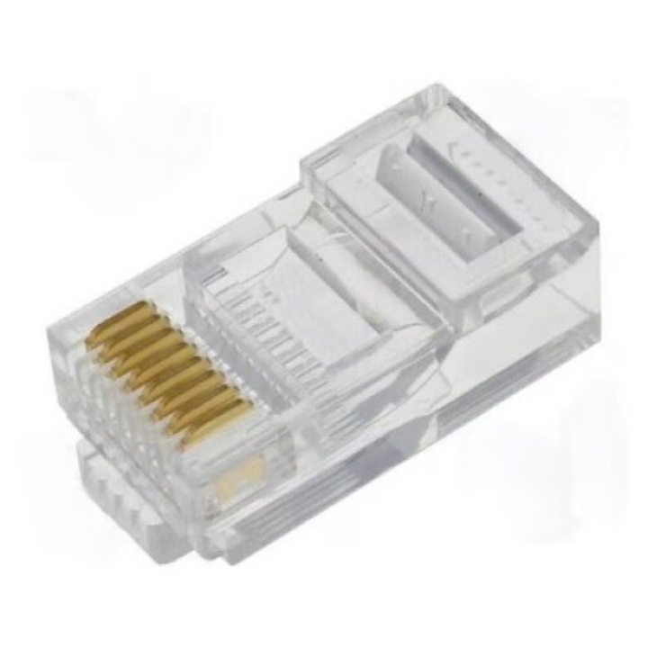 SET 50 Buc - Mufa RJ45 UTP/FTP cu 8 pini 8P8C