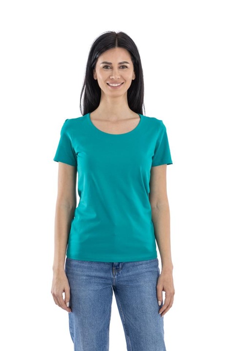 Tricou Dama Clasic, Guler Rotund cu Anfora, Knox, Tropical