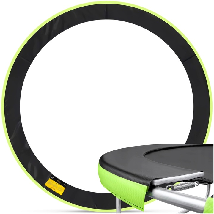 12FT, 4FIZJO, zöld, rugós hab trambulin huzat