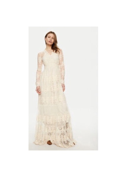 Дамска рокля, Yas, 26015997, Синтетичен материал, 38, Бял