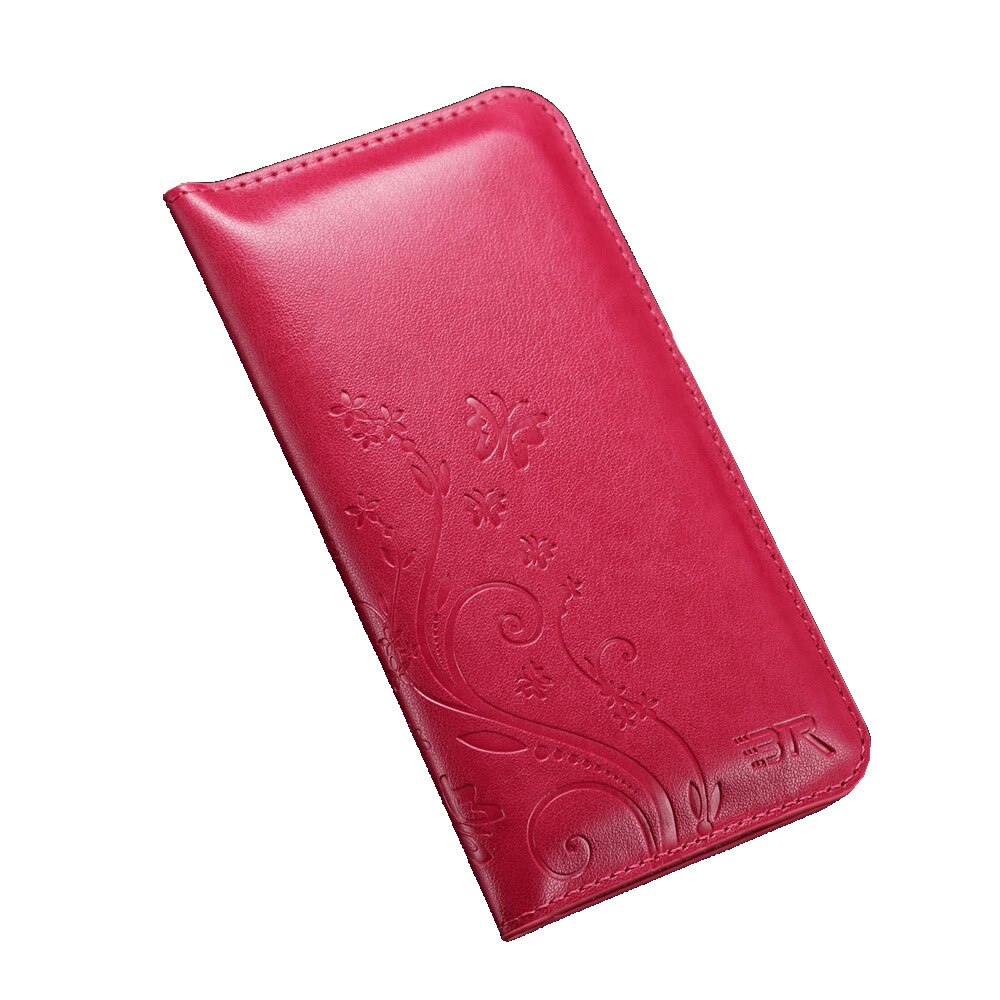 Husa iPhone 7 Plus/ 6s Plus, Portofel (Universal Wallet), Piele Ecologica, Deschidere Laterala, Rose