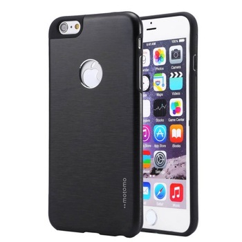 Husa metalica BRUSHED TEXTURE pentru iPhone 6 PLUS si 6S PLUS, Negru Husa metalica BRUSHED TEXTURE pentru iPhone 6 PLUS si 6S PLUS, Negru