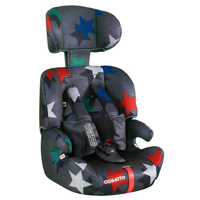Scaun auto Cosatto Zoomi Mega Star 5 Point plus, 9-36 kg, gri/rosu