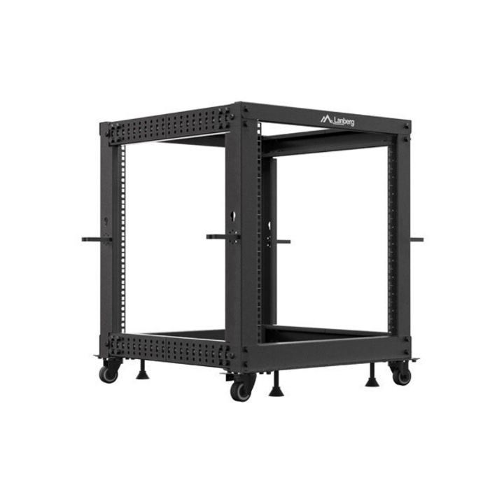 Rack deschis 19", Lanberg, 12U, negru, 600x600x1100mm