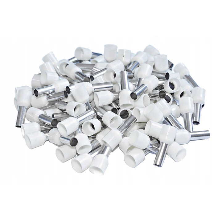 Conector izolant ADELID, 10,0mm2, 12mm, alb, set 100 bucati