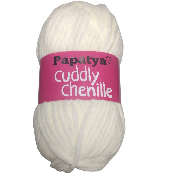 Fir textil Papatya Cuddly Chenille, 100% mikropoliészter, 120m, ekrü