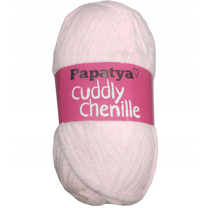 Tűz textil Papatya Cuddly Chenille, 100g, 120mb, roz, 4-4,5mm