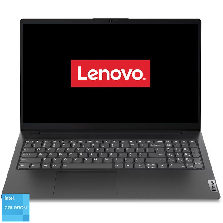 Laptop Lenovo V15 G2 IJL cu procesor Intel® Celeron® N4500 pana la 2.8 GHz, 15.6", Full HD, 8GB, 512GB SSD, Intel® UHD Graphics, No OS, Black