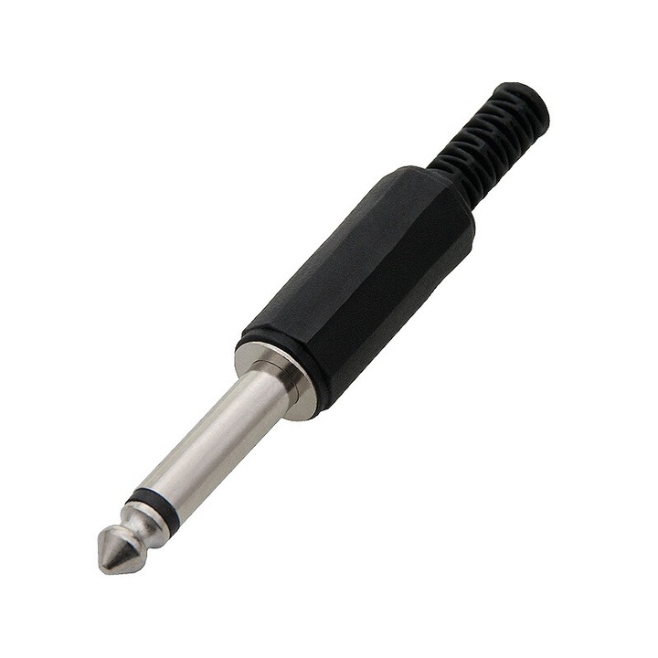 Set 20 mufe Jack, 6,3 mono, Blow, plastic, negru