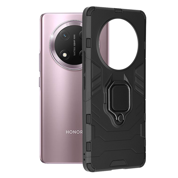 Кейс за Honor Magic7 Lite / X9c - Techsuit Silicone Shield - Черен