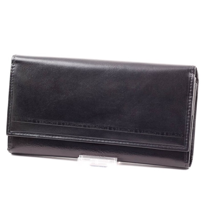 Portofel barbati, S.Belmonte, Piele, slip, Negru