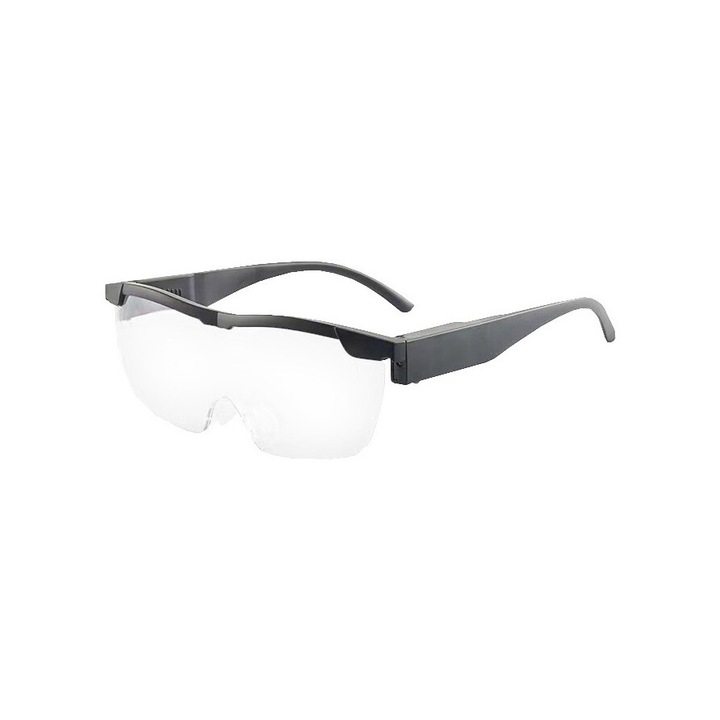 Ochelari de marire cu LED, Bass Polska, marire 180%, design ergonomic, negru/transparent, 146x50mm