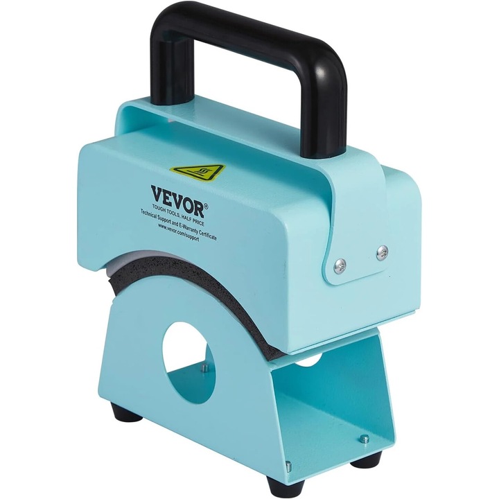 Преносима термопреса за капачки, зелена, 150 мм х 80 мм, регулируем контрол на температурата