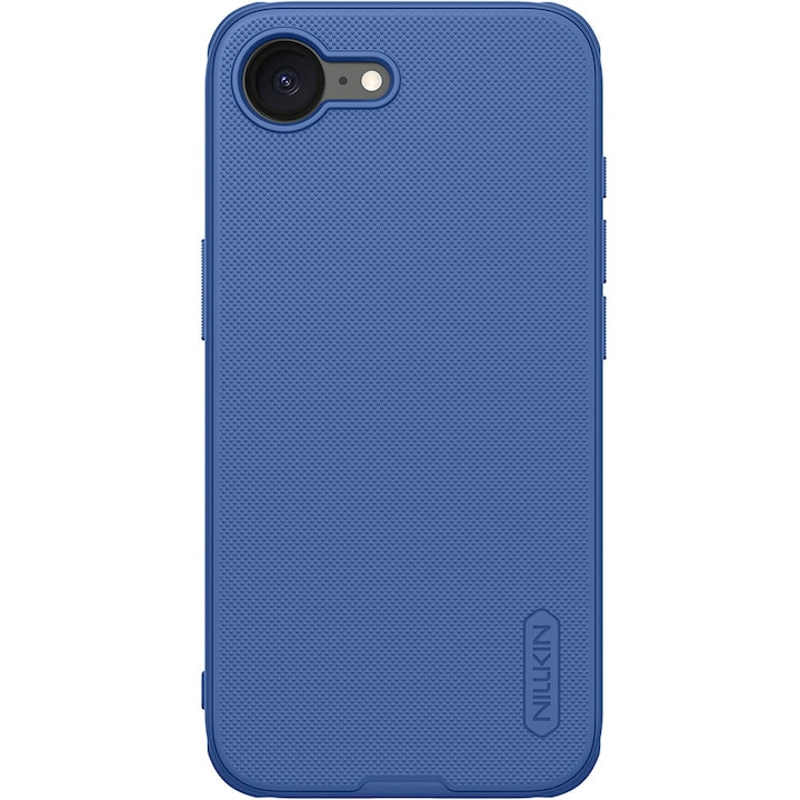 Husa Nillkin Frosted Shield Pro pentru iPhone 16e, albastru inchis