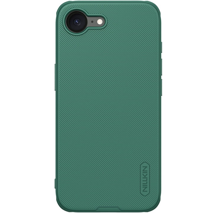Husa Nillkin Frosted Shield Pro pentru iPhone 16e, verde inchis