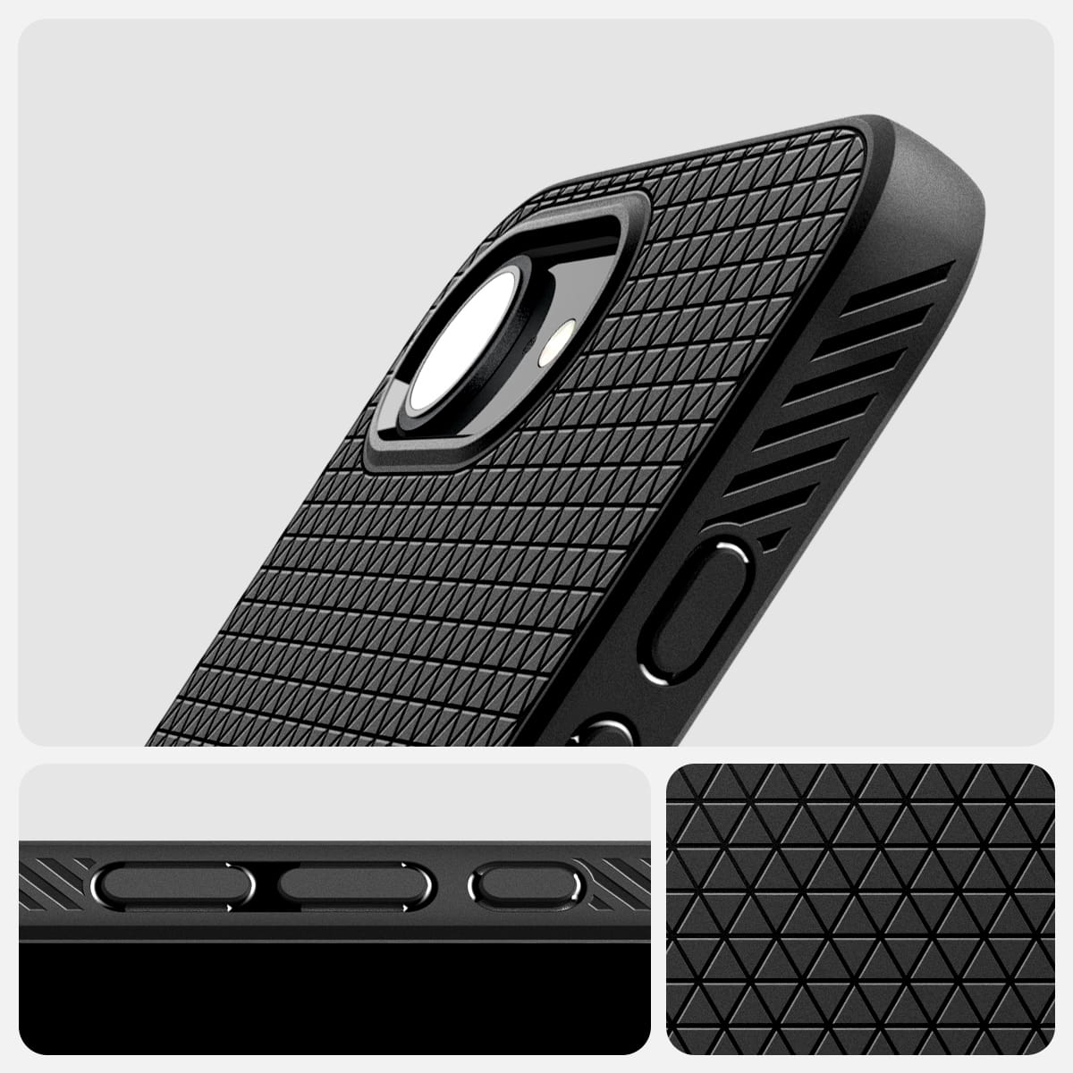 Husa telefon, Spigen, Pentru iPhone 16e, Negru, Liquid Air, Plastic