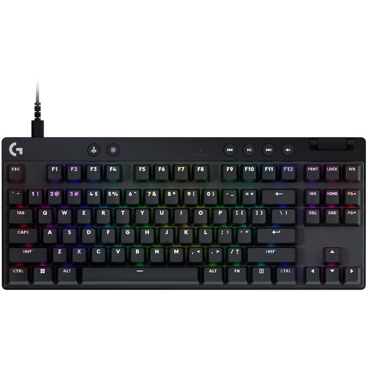 Клавиатура Геймърска механична клавиатура Logitech G Pro X RAPID TKL - Tactile Switch GPRO-TKL-R-B EoL