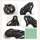 Cusca de Castitate Masculina XS - Set 6 Piese, Reglabila, Nylon Negru, Lacat + Inele, Discreta, Confort Igienic, BDSM Control