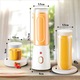 Blender portabil multifunctional cu 10 lame, 21000RPM, 2 cupe (450ml si 150ml), design usor, 16.2x9x18.5cm, gheata zdrobibila, potrivita pentru shake-uri si smoothie-uri, potrivita pentru calatorii, sport, camping si fitness