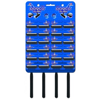 Aparat de ras dispozabil Dorco TG 1101 cu 2 lame 24bucati Aparat de ras dispozabil Dorco TG 1101 cu 2 lame 24bucati