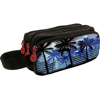 Penar Nikidom Roller XL, Miami, 3 fermoare, 24 x 10 x 12 cm Penar Nikidom Roller XL, Miami, 3 fermoare, 24 x 10 x 12 cm