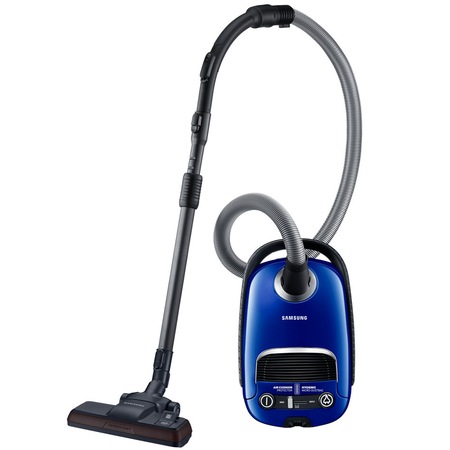 Aspirator cu sac Samsung VC05F60WNV1/GE, 550W, 4l, accesoriu aspirare 3in1, variator putere, Albastru
