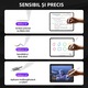Set 6 varfuri de inlocuire pentru Apple Pencil, compatibile cu iPad Pro, din otel inoxidabil, rezistente la uzura, culori: auriu, argintiu, alb