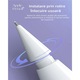 Set 6 varfuri de inlocuire pentru Apple Pencil, compatibile cu iPad Pro, din otel inoxidabil, rezistente la uzura, culori: auriu, argintiu, alb