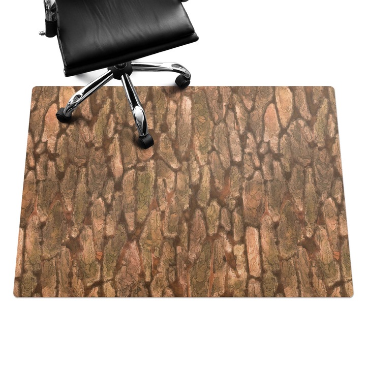 Székalátét, Wallfluent, Természetes fakéreg, Barna, 140x100 cm, 010250310030100282530