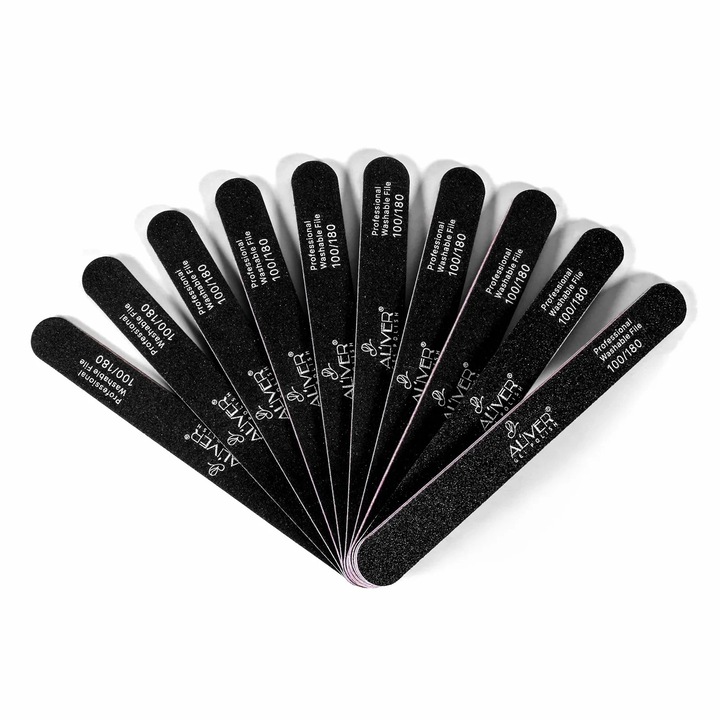 Set pile cosmetice Aliver, 10 bucati, lavabile