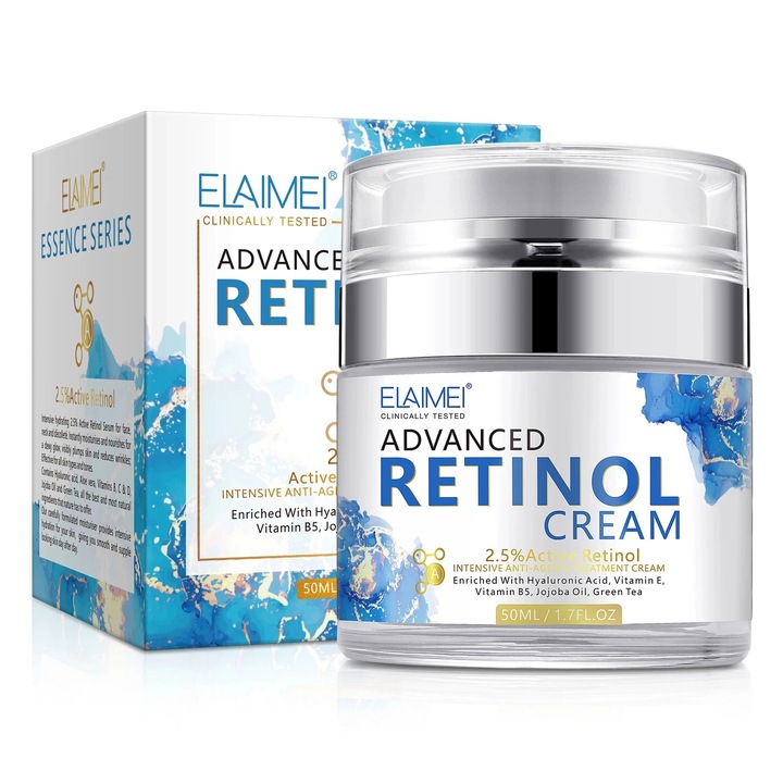 Elaimei Advanced Retinol arckrém, 50 ml, 2,5% retinol, hidratáló, minden bőrtípusra