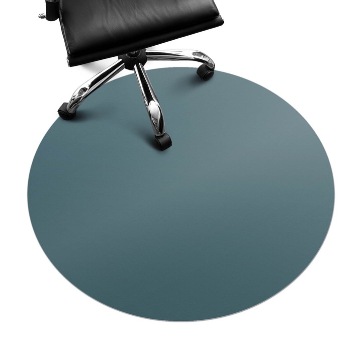 Szék alátét szőnyeg, Wallfluent, Türkiz, fi100 cm, 0102503100400cc44656e